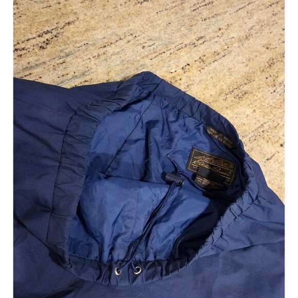 Vtg Eddie Bauer Gore Tex Windbreaker Pants Mens M Blue Drawstring Zip Ankle - Picture 13 of 16